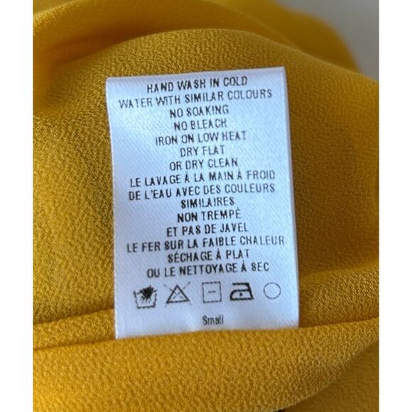 Greylin By Anthropologie Jumpsuit Women's Yellow Floral Print Sz. S Wide Leg NWT - Picture 7 of 10